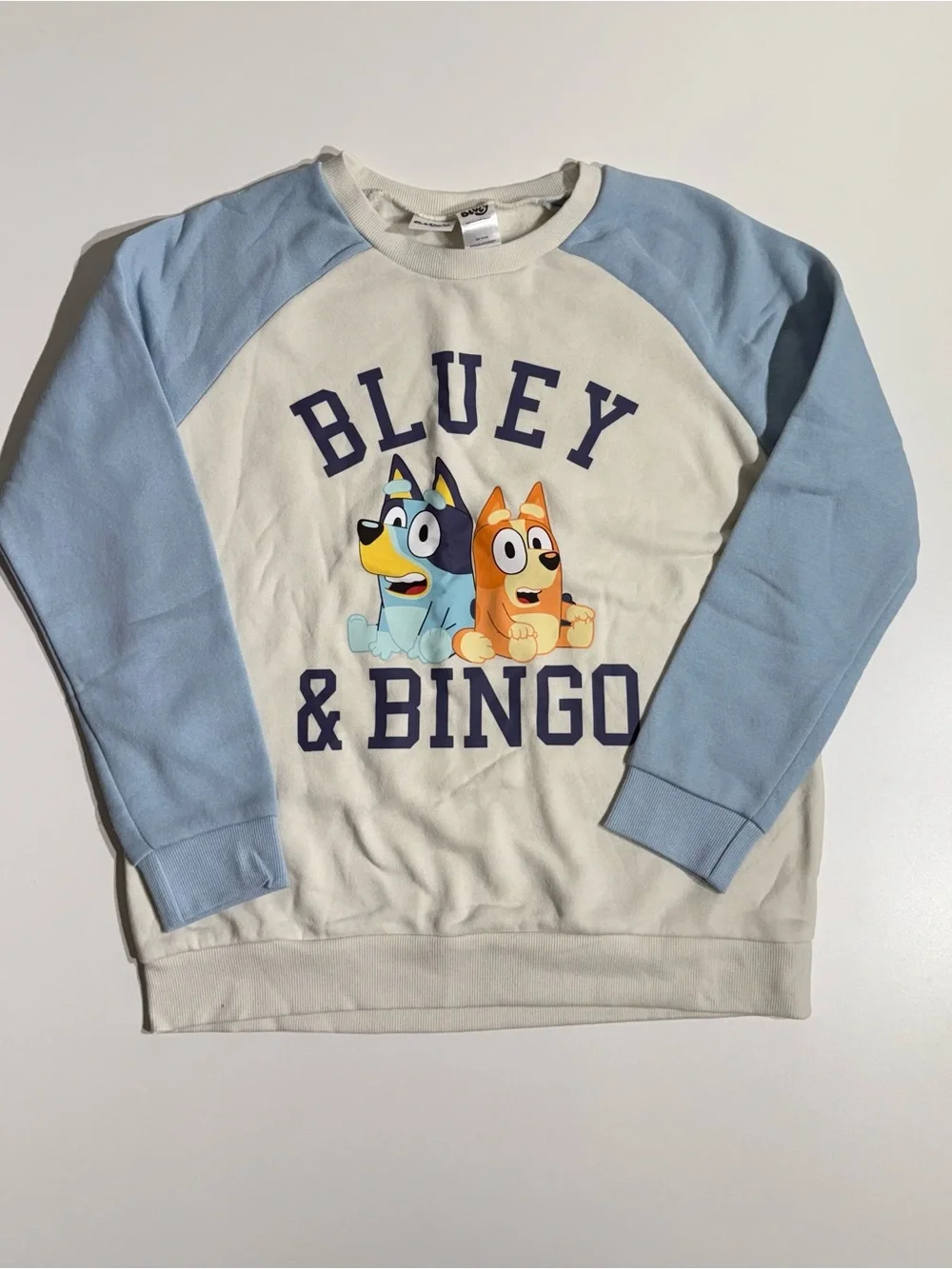 Bluey & Bingo Kids Navy and Cream Jogger Set unisex Sz 10-12